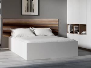 Krevet BELLA 140 x 200 cm, bijeli Podnica: Sa lameliranom podnicom, Madrac: Bez madraca