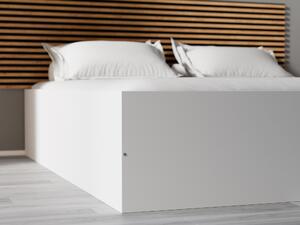 Krevet BELLA 160 x 200 cm, bijeli Podnica: Sa lameliranom podnicom, Madrac: Madrac Somnia 17 cm