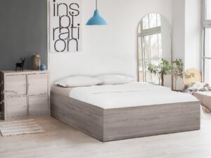 Krevet BELLA 160 x 200 cm, hrast tartuf Podnica: Sa podnicom od letvi, Madrac: Madrac Deluxe 10 cm