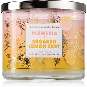 Bath & Body Works Plumeria & Sugared Lemon Zest mirisna svijeća 411 g