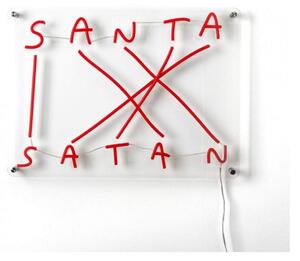 Stolne Lampa SELETTI, Santa-Satan, prigušiv, Crvena, Dnevna soba, Plastika, Dizajn