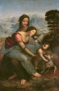 Reprodukcija Virgin and Child with St. Anne, c.1510, Leonardo da Vinci