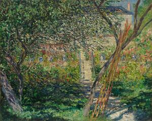Reprodukcija A Garden in Vetheuil; Le Jardin de Vetheuil, 1881, Claude Monet