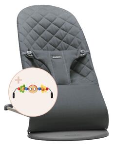 BABYBJORN ljuljačka Bliss Woven + Googly Eyes anthracite