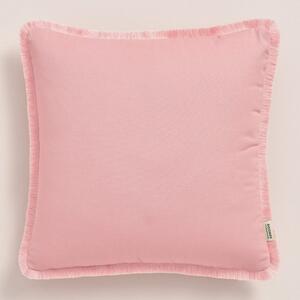 Puder roza jastučnica BOCA CHICA s resicama 40 x 40 cm