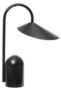 Stolne Lampa ferm LIVING, Arum, prigušiv, Crno, Terasa, Metal, Dizajn