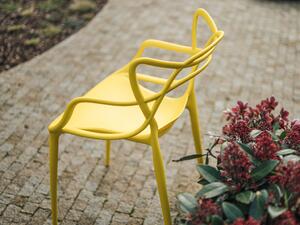 Žuta plastična stolica KATO