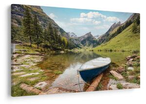 Slika - Seealpsee, jezero u Švicarskoj (90x60 cm)