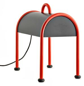 Stolne Lampa Stilnovo, Valigia, Crvena, Dnevna soba, Metal, Dizajn
