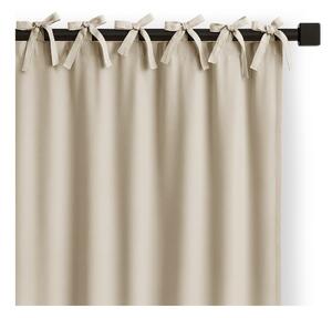 Krem zavjesa za djelomično zamračenje 140x250 cm Carli Tie – Restilo