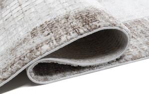 Dizajnerski vintage tepih s geometrijskim uzorcima u smeđim nijansama Širina: 80 cm | Duljina: 150 cm