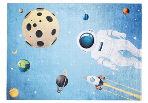 Dječji tepih s motivom astronauta i planeta Širina: 80 cm | Duljina: 150 cm