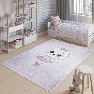 Dječji tepih sa motivom preslatkog mačka Širina: 80 cm | Duljina: 150 cm