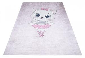 Dječji tepih sa motivom preslatkog mačka Širina: 80 cm | Duljina: 150 cm