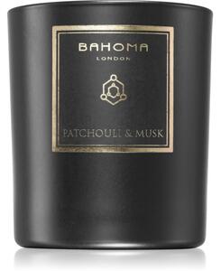 Bahoma London Obsidian Black Collection Patchouli & Musk mirisna svijeća 220 g