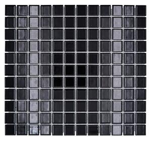 Mozaik pločica Quadrat Uni B 890 (32,6 x 30 cm, Crne boje, Sjaj)