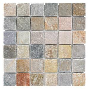 Mozaik pločica Quadrat XQM 001M (30,5 x 30,5 cm, Bež-sive boje, Mat)