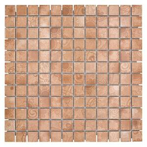 Mozaik pločica Quadrat LACEO LB 102 (29,8 x 29,8 cm, Bež boje, Mat)