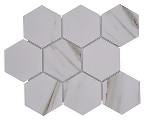 Mozaik pločica Hexagon CIM HX9 CT (25,6 x 29,55 cm, Bež-smeđe-bijelo, Mat)
