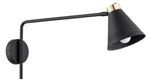 Argon 8009 - Zidna lampa AVALONE 1xE27/15W/230V 57 cm crna/zlatna
