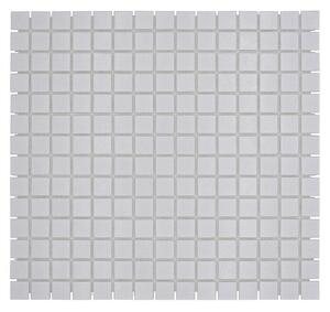 Mozaik pločica Quadrat Uni (32,7 x 30,5 cm, Bijele boje, Mat)