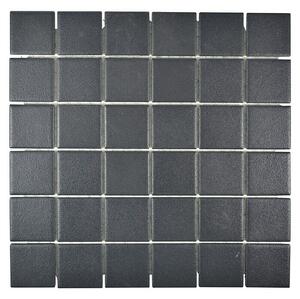 Mozaik pločica Quadrat Uni SAT 402 (29,8 x 29,8 cm, Crne boje, Mat)