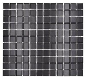 Mozaik pločica Quadrat Uni M 892 (32,6 x 30 cm, Crne boje, Mat)