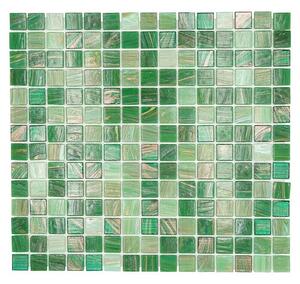 Mozaik pločica Quadrat Mix GSL 550 (32,7 x 30,5 cm, Zelene boje, Sjaj)