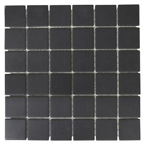 Mozaik pločica Quadrat Uni CU 223 (29,8 x 29,8 cm, Crne boje, Mat)