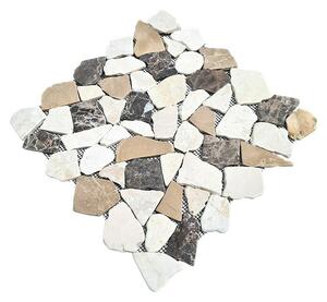 Mozaik pločica Mix CIOT 30/190KBM (30,5 x 30,5 cm, Smeđe-bijele boje, Mat)