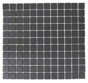 Mozaik pločica Quadrat Uni CU 020 (32,6 x 30 cm, Crne boje, Mat)