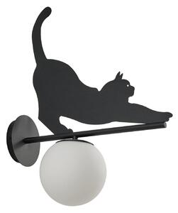 Vanjske Svjetiljka Lindby, Katti Cat, prigušiv, Crno, Balkon, Metal, Seoska kuća / rustikalni
