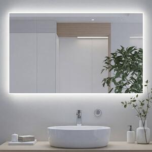 Pravokutno ogledalo za kupaonicu s LED osvjetljenjem 80x60/60x80 cm, dvobojno, dodirni prekidač, grijaća podloga