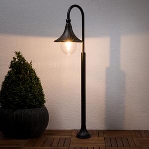 Lindby Daphne putna svjetiljka, 120 cm, crna, metal, E27, prigušiva, Crno, Aluminij