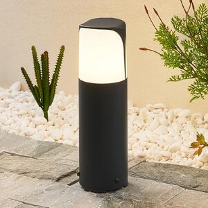Lucande Podna lampa Paikea, 30 cm, prigušiva, Crno, Metal
