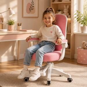 Ergonomska okretna dječja gaming stolica na kotačićima