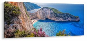 Slika - Plaža Navagio, Grčka (120x50 cm)