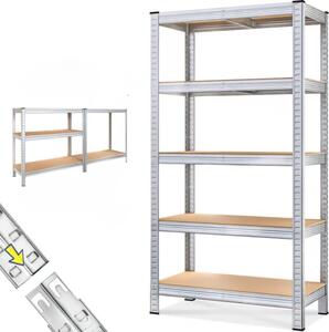 Regal s visokom nosivošću HEAVY, max. 875 kg, 90x40x180 cm, srebrni Jurhan