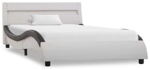 VidaXL Okvir za krevet od umjetne kože LED bijelo-crni 100 x 200 cm