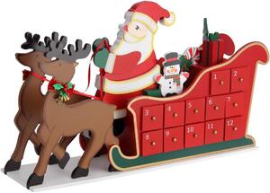 Adventski kalendar NIKOLAS, 52x31x13 cm, višebojan Spielwerk