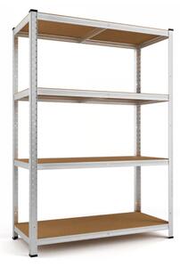 Regal s visokom nosivošću HEAVY, max. 700 kg, 90x40x160cm, srebrna Monzana