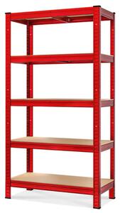 Regal s visokom nosivošću HEAVY, max. 875 kg, 90x40x180 cm, crvena Monzana