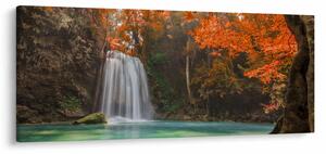 Slika - Vodopad u Tajlandu (120x50 cm)