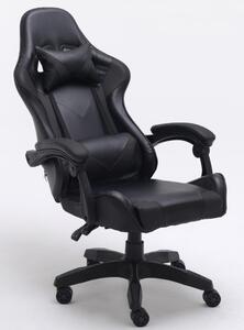 Gamerska i uredska stolica, Remus, 66x125x62 cm, crna