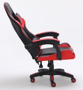 Gamerska i uredska stolica, Remus, 66x125x62 cm, crvena
