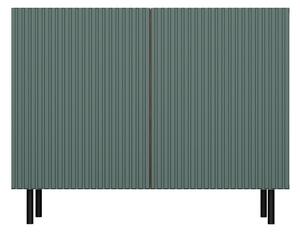 Shannan MIX Kama 2 komoda (ravni uzorak), 78x100x40 cm, hrast-zelena