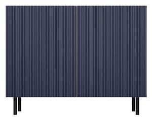 Shannan MIX Kama 2 komoda (ravni uzorak), 78x100x40 cm, hrast-plava