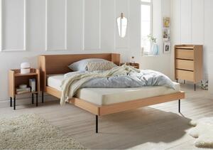 Bračni krevet u dekoru hrasta 160x200 cm Wrap - Bonami Selection