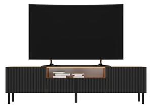 Shannan MIX RTV KAMA160 TV stalak (ravni uzorak), 43x160x40 cm, hrast-crni