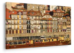 Slika - Obalna četvrt, Portugal (90x60 cm)